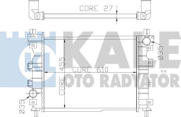 KALE OTO RADYATÖR 350800 - Radiatore, Raffreddamento motore autozon.pro