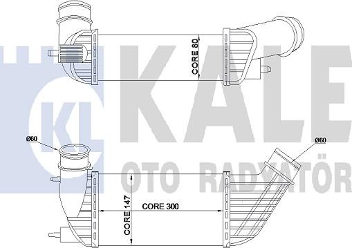 KALE OTO RADYATÖR 350820 - Intercooler autozon.pro