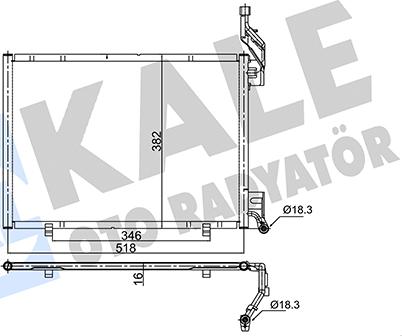 KALE OTO RADYATÖR 351995 - Condensatore, Climatizzatore autozon.pro