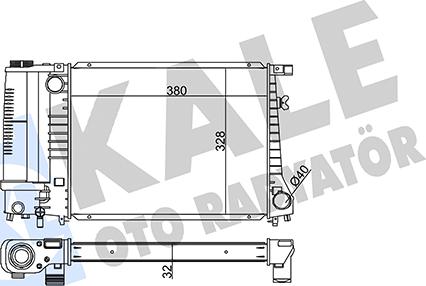 KALE OTO RADYATÖR 351970 - Radiatore, Raffreddamento motore autozon.pro