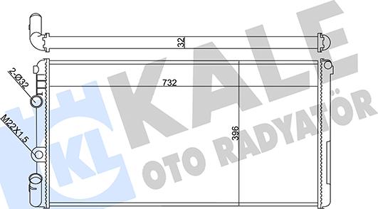 KALE OTO RADYATÖR 351020 - Radiatore, Raffreddamento motore autozon.pro