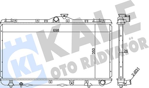 KALE OTO RADYATÖR 351885 - Radiatore, Raffreddamento motore autozon.pro