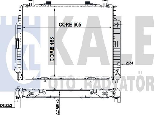 KALE OTO RADYATÖR 351300 - Radiatore, Raffreddamento motore autozon.pro