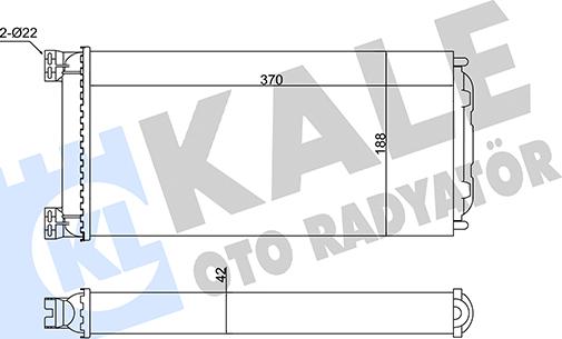 KALE OTO RADYATÖR 351745 - Scambiatore calore, Riscaldamento abitacolo autozon.pro