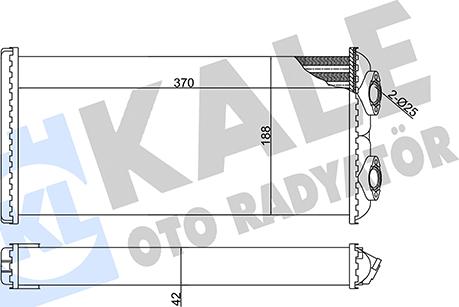 KALE OTO RADYATÖR 351735 - Scambiatore calore, Riscaldamento abitacolo autozon.pro