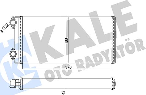 KALE OTO RADYATÖR 351730 - Scambiatore calore, Riscaldamento abitacolo autozon.pro