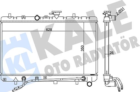 KALE OTO RADYATÖR 358900 - Radiatore, Raffreddamento motore autozon.pro