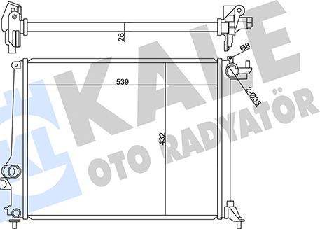 KALE OTO RADYATÖR 358985 - Radiatore, Raffreddamento motore autozon.pro