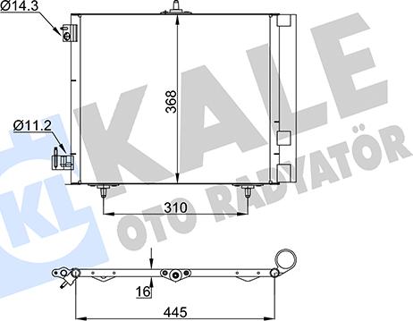 KALE OTO RADYATÖR 358440 - Condensatore, Climatizzatore autozon.pro