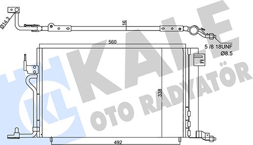 KALE OTO RADYATÖR 358450 - Condensatore, Climatizzatore autozon.pro