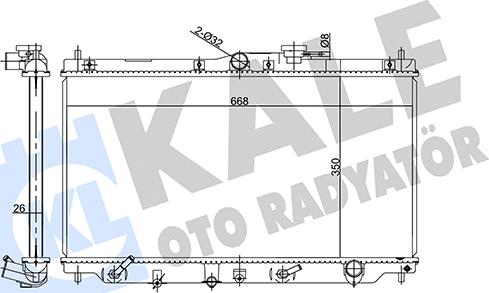 KALE OTO RADYATÖR 358550 - Radiatore, Raffreddamento motore autozon.pro