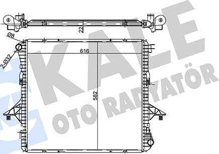 KALE OTO RADYATÖR 358690 - Radiatore, Raffreddamento motore autozon.pro