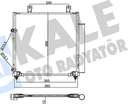 KALE OTO RADYATÖR 358045 - Condensatore, Climatizzatore autozon.pro