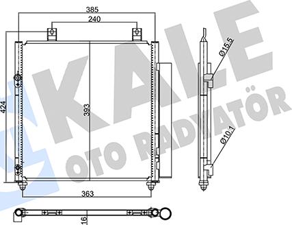 KALE OTO RADYATÖR 358040 - Condensatore, Climatizzatore autozon.pro