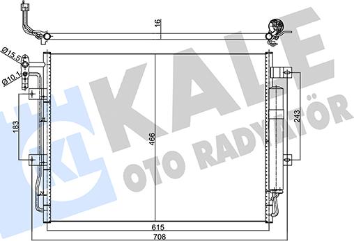 KALE OTO RADYATÖR 358065 - Condensatore, Climatizzatore autozon.pro