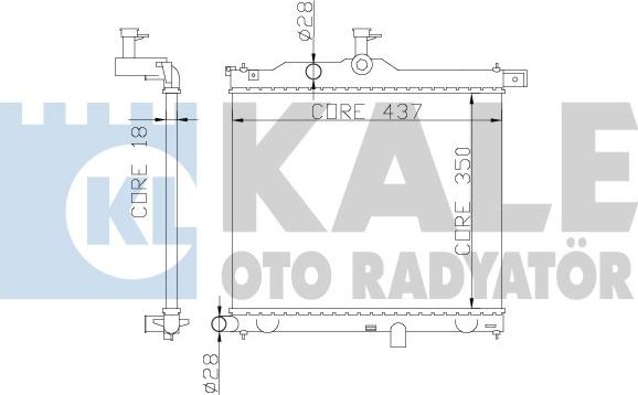 KALE OTO RADYATÖR 358300 - Radiatore, Raffreddamento motore autozon.pro