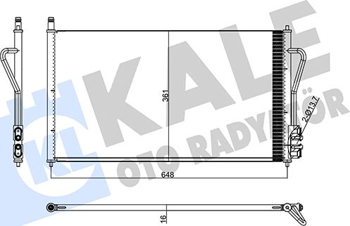 KALE OTO RADYATÖR 358240 - Condensatore, Climatizzatore autozon.pro