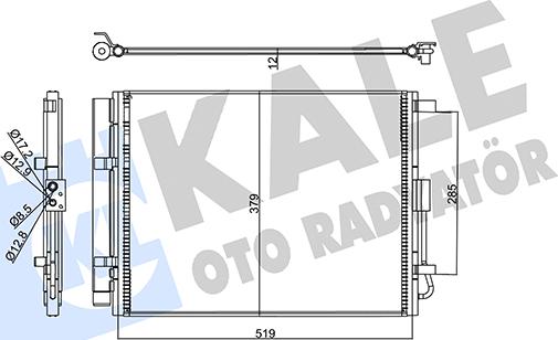 KALE OTO RADYATÖR 358215 - Condensatore, Climatizzatore autozon.pro