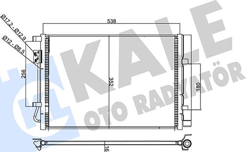 KALE OTO RADYATÖR 358235 - Condensatore, Climatizzatore autozon.pro