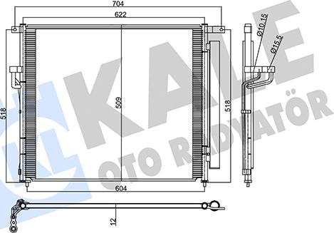 KALE OTO RADYATÖR 358230 - Condensatore, Climatizzatore autozon.pro