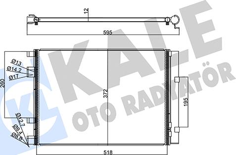 KALE OTO RADYATÖR 358225 - Condensatore, Climatizzatore autozon.pro