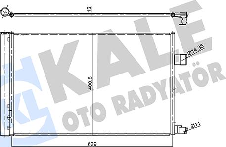 KALE OTO RADYATÖR 358740 - Condensatore, Climatizzatore autozon.pro