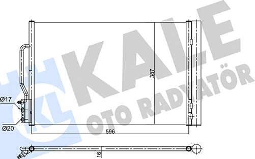 KALE OTO RADYATÖR 358710 - Condensatore, Climatizzatore autozon.pro