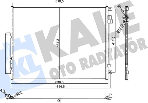 KALE OTO RADYATÖR 358770 - Condensatore, Climatizzatore autozon.pro