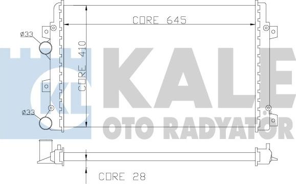 KALE OTO RADYATÖR 353500 - Radiatore, Raffreddamento motore autozon.pro