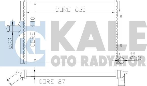 KALE OTO RADYATÖR 353000 - Radiatore, Raffreddamento motore autozon.pro