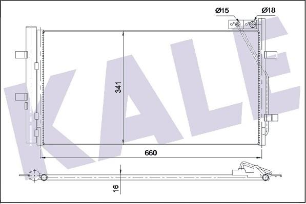 KALE OTO RADYATÖR 353085 - Condensatore, Climatizzatore autozon.pro