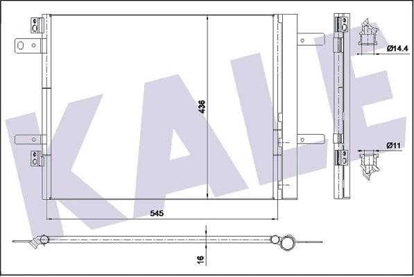 KALE OTO RADYATÖR 353150 - Condensatore, Climatizzatore autozon.pro