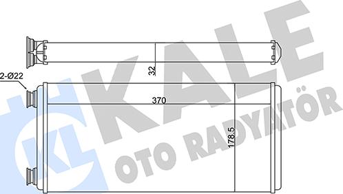 KALE OTO RADYATÖR 353840 - Scambiatore calore, Riscaldamento abitacolo autozon.pro