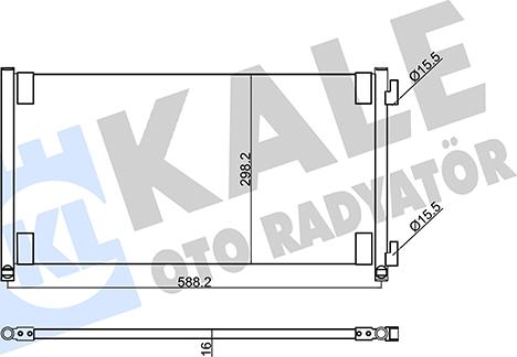 KALE OTO RADYATÖR 353210 - Condensatore, Climatizzatore autozon.pro