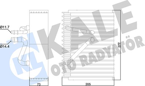 KALE OTO RADYATÖR 352965 - Evaporatore, Climatizzatore autozon.pro