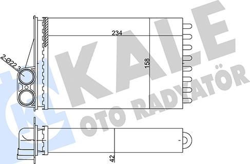 KALE OTO RADYATÖR 352055 - Scambiatore calore, Riscaldamento abitacolo autozon.pro