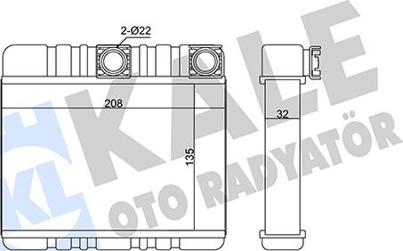 KALE OTO RADYATÖR 352080 - Scambiatore calore, Riscaldamento abitacolo autozon.pro
