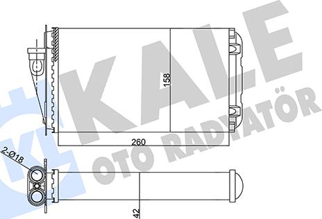 KALE OTO RADYATÖR 352030 - Scambiatore calore, Riscaldamento abitacolo autozon.pro