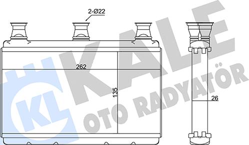 KALE OTO RADYATÖR 352075 - Scambiatore calore, Riscaldamento abitacolo autozon.pro