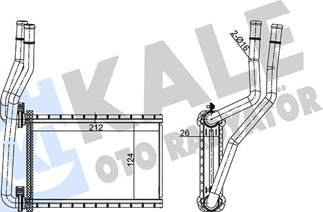 KALE OTO RADYATÖR 352140 - Scambiatore calore, Riscaldamento abitacolo autozon.pro