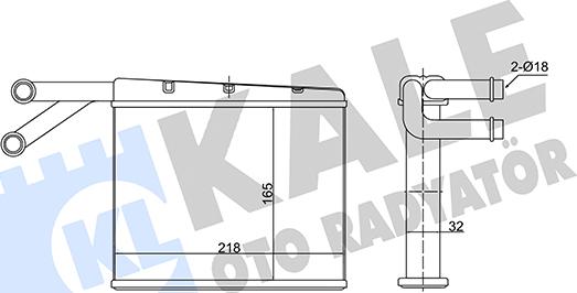 KALE OTO RADYATÖR 352150 - Scambiatore calore, Riscaldamento abitacolo autozon.pro