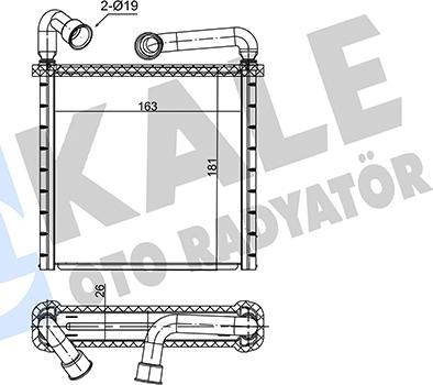 KALE OTO RADYATÖR 352180 - Scambiatore calore, Riscaldamento abitacolo autozon.pro