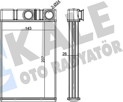 KALE OTO RADYATÖR 352130 - Scambiatore calore, Riscaldamento abitacolo autozon.pro