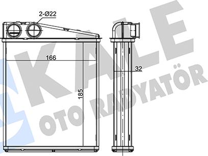 KALE OTO RADYATÖR 352125 - Scambiatore calore, Riscaldamento abitacolo autozon.pro