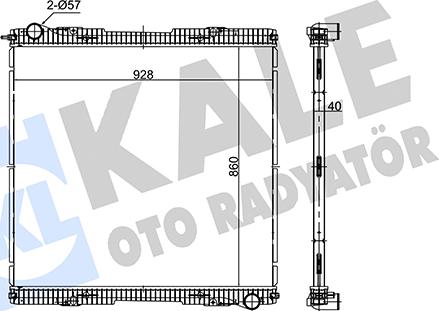 KALE OTO RADYATÖR 352825 - Radiatore, Raffreddamento motore autozon.pro