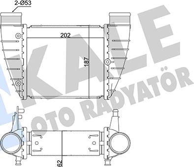 KALE OTO RADYATÖR 352370 - Intercooler autozon.pro