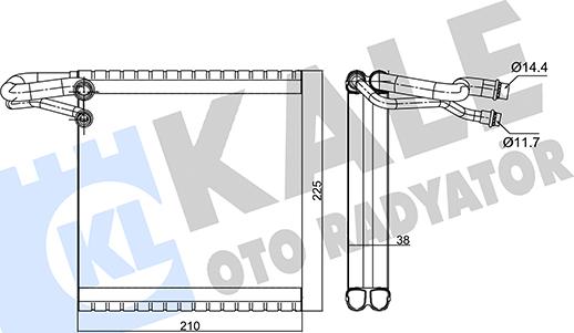 KALE OTO RADYATÖR 352240 - Evaporatore, Climatizzatore autozon.pro