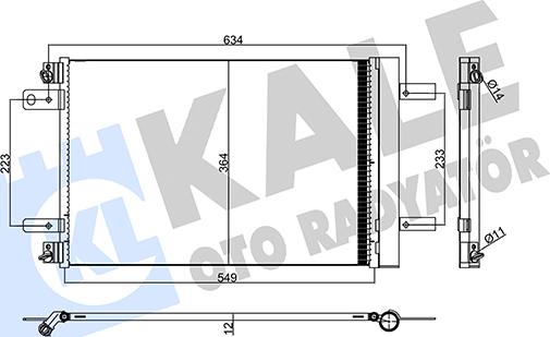 KALE OTO RADYATÖR 357945 - Condensatore, Climatizzatore autozon.pro