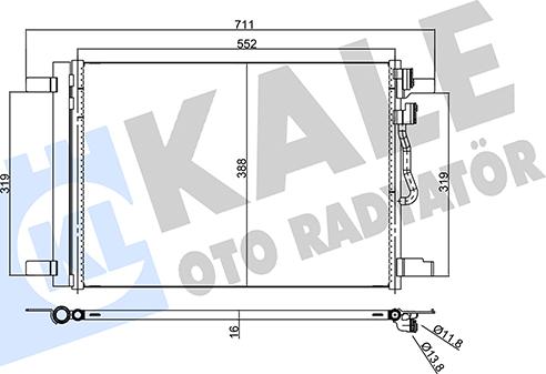 KALE OTO RADYATÖR 357965 - Condensatore, Climatizzatore autozon.pro