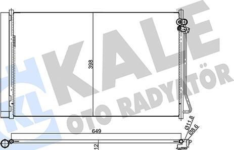 KALE OTO RADYATÖR 357970 - Condensatore, Climatizzatore autozon.pro